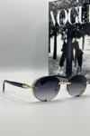 Balmain Metal Kasa Gold Çerçeve Unisex Güneş Gözlüğü  G1368-ILY Siyah