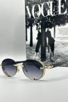 Balmain Metal Kasa Gold Çerçeve Unisex Güneş Gözlüğü  G1368-ILY Siyah