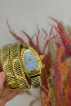 Bvlgari Gold -Mavi Kadran Yılan Saat | S615