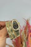 Bvlgari Gold Siyah Kadran Yılan Saat | S616