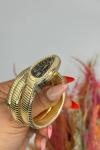 Bvlgari Gold Siyah Kadran Yılan Saat | S616