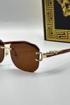 Cartier Kahverengi  Unisex Güneş Gözlüğü | G1761-VLL