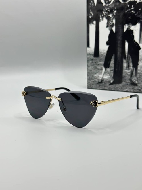 Cartier Siyah Cam Kadın Güneş Gözlüğü  G1360-VLL