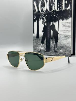 Celine Metal Kasa Yeşil Cam Gold Çerçeve Unisex Güneş Gözlüğü G1378-ILY Diğer