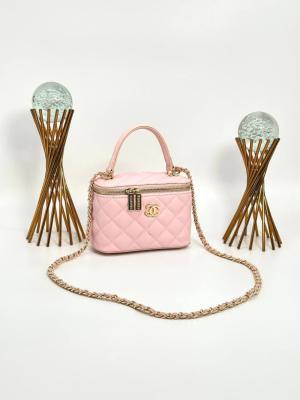 Chanel Vanity Case With Miror Pembe Kadın Çanta VLT319