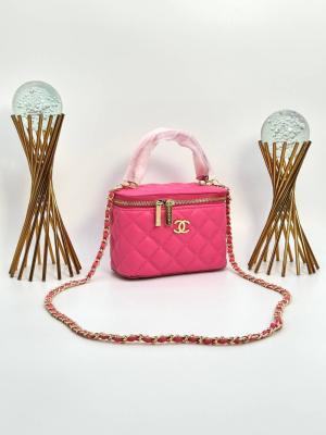 Chanel Vanity Case With Miror Fuşya Kadın Çanta VLT328