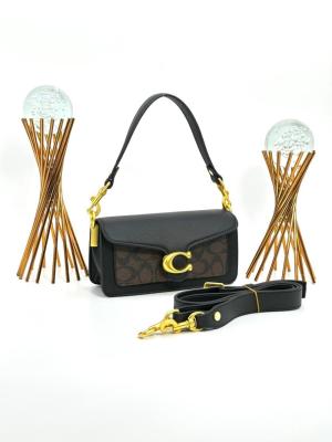 Coach Pillow Tabby Mini Size Siyah-Kahverengi Kadın Çanta VLT361