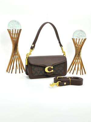 Coach Pillow Tabby Mini Size Kahverengi Desenli Kadın Çanta VLT367