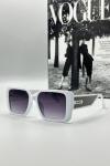 Gucci Beyaz İthal Unisex Güneş Gözlüğü  G1637 Beyaz