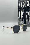 Gucci Siyah Cam Gold Çerçeve Unisex Güneş Gözlüğü   G1408 Diğer