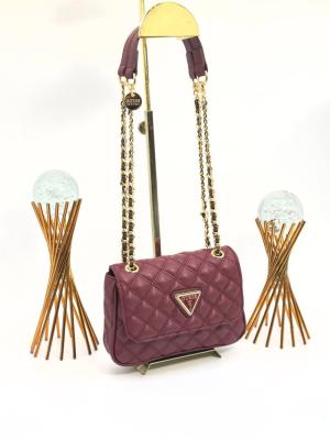 GUESS CAPİTONE CROSSBODY BAG BORDO