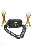 KARL LAGERFERD SNAPSHOT WITH BAGS BLACK Siyah