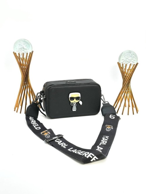 KARL LAGERFERD SNAPSHOT WITH BAGS BLACK
