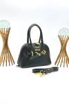 MİU MİU AVENTURE NAPPA TOP HANDLE BAG BLACK Siyah