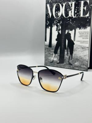 Miu Miu Metal Kasa Renkli Cam Unisex Güneş Gözlüğü G1382-ILY Diğer
