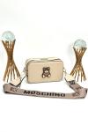 MOSCHINO SNAPSHOT WITH NEW BAG BEJ Bej