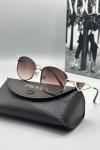 Prada Metal Kasa Kahve Cam Unisex Güneş Gözlüğü  G1374-ILY Siyah