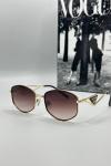 Prada Metal Kasa Kahve Cam Unisex Güneş Gözlüğü  G1374-ILY Siyah