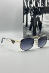 Prada Metal Kasa Gold Çerçeve Unisex Güneş Gözlüğü  G1376-ILY Siyah