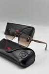Ray-Ban Scuderia Ferrari Kahverengi Unisex Güneş Gözlüğü  G3073-VLL