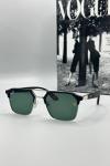 Rayban Ferrari Metal Kasa Yeşil Cam Siyah Erkek Güneş Gözlüğü G1362-ILY Siyah