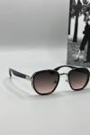 Rayban Gümüş Çerçeve Mürdüm Cam Unisex Güneş Gözlüğü  G1349 Siyah