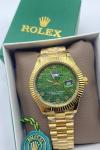 Rolex Day-Date Gold -Yeşil Kadran Erkek Kol Saati | S625
