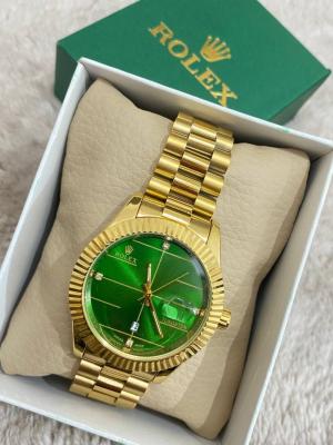 Rolex Gold Yeşil Kadran Erkek Kol Saati  S577