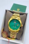 Rolex® Oyster Perpetual Yeşil Kadran Kol Saati | S626