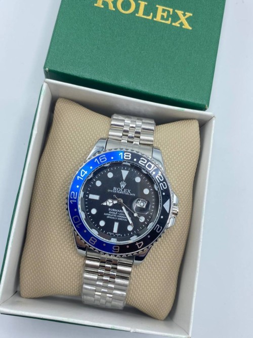 Rolex Submariner Gümüş Mavi Erkek Kol Saati  S602